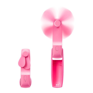RED by KISS Portable Mini 2-in-1 Pocket Fan & Power Bank – Handheld Rechargeable USB-C Travel Fan