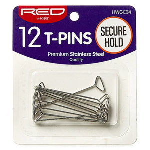 RED by KISS T-Pins Silver Metal (12pcs)