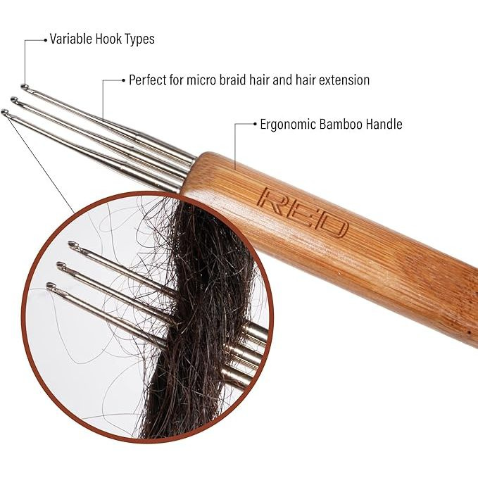 red-by-kiss-3-hook-crochet-needle-050-mm-wt47-ultra-fine-triple-hook-for-micro-locs-detailed-styling-678273