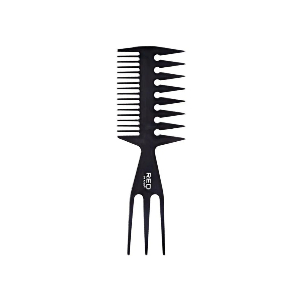 red-by-kiss-3-in-1-comb-large-black-multi-use-for-styling-parting-detangling-hm59-great-for-all-hair-types-textures-894162