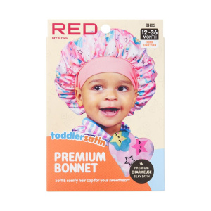 RED Toddler Satin Bonnet#BH05
