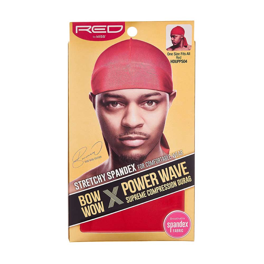 (HDUPPS04) RED SPANDEX DURAG RED