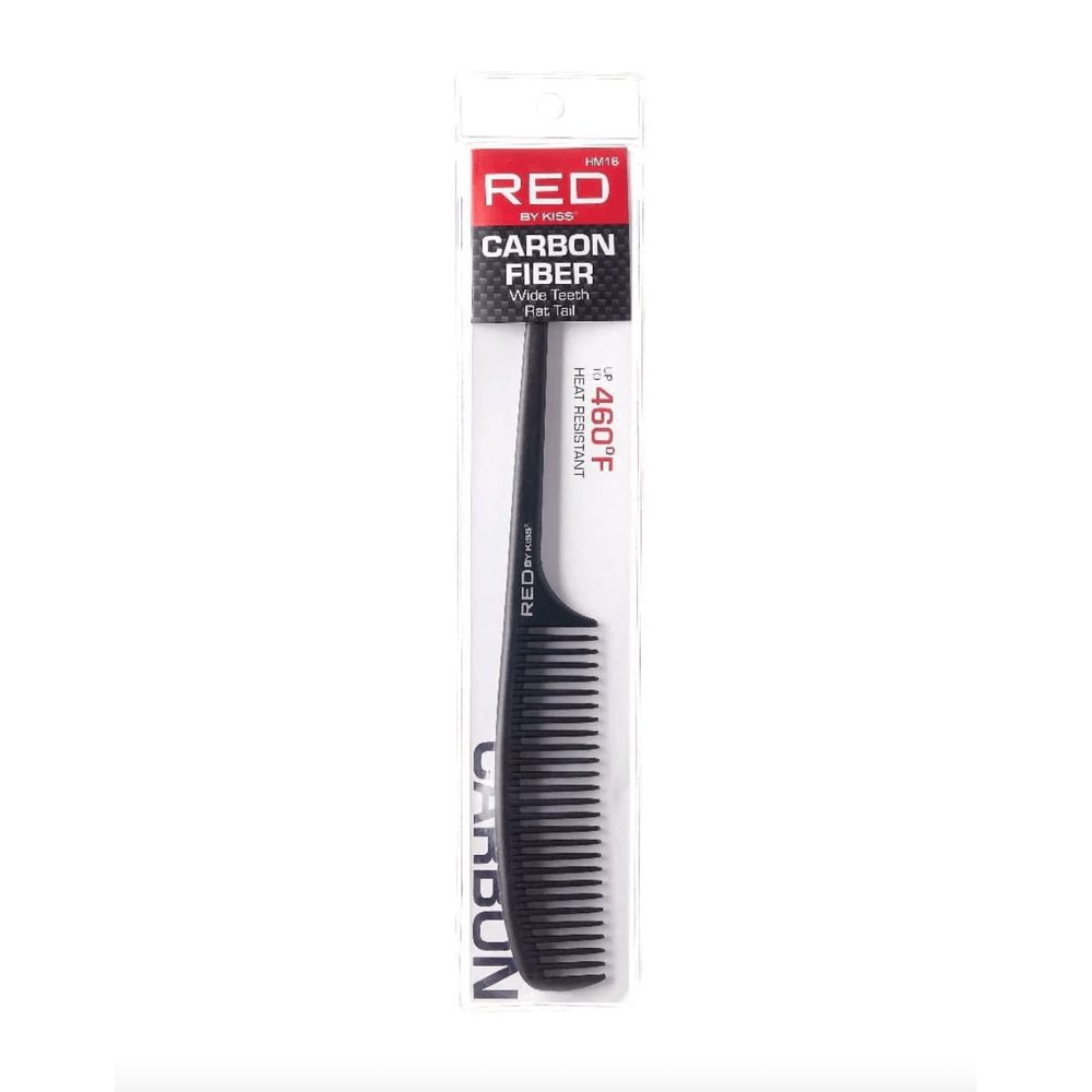 red-by-kiss-carbon-fiber-wide-teeth-rat-tail-comb-hm16-anti-static-heat-resistant-comb-for-detangling-precise-parting-683221