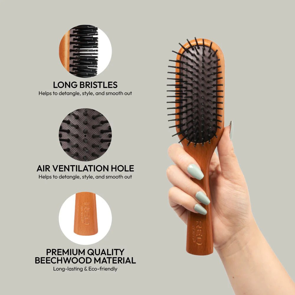 red-by-kiss-evergreen-mini-brush-hh203-compact-gentle-travel-friendly-size-mini-687039