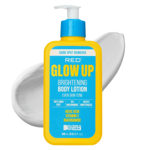 RED by KISS Glow Up Brightening Body Lotion with Kojic Acid, Vitamin C & Niacinamide