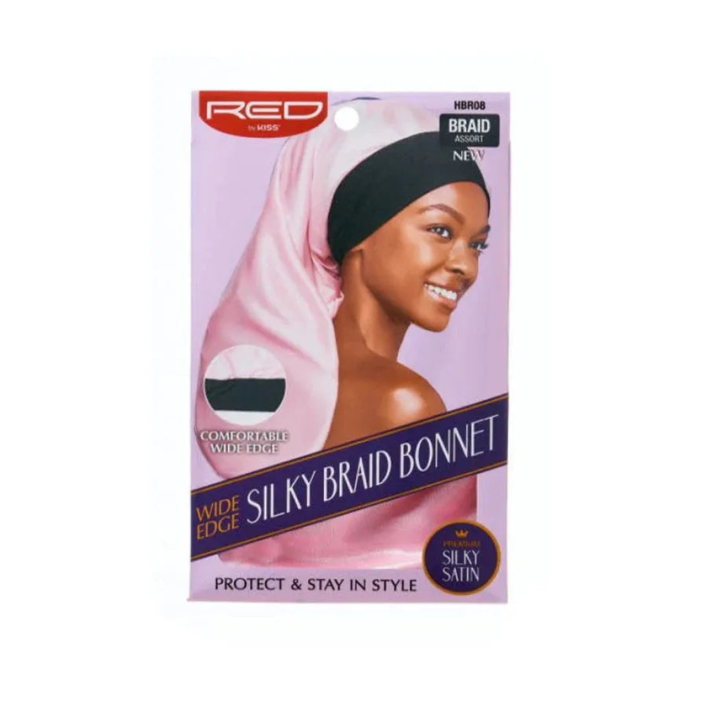 RED Silky Bonnet #HBR08