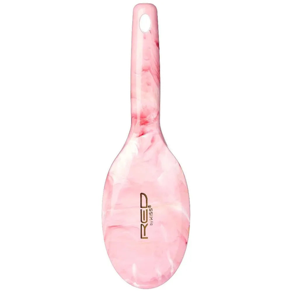red-by-kiss-marblous-round-paddle-brush-hh22-smooth-shape-shine-in-style-size-standard-round-paddle-125306
