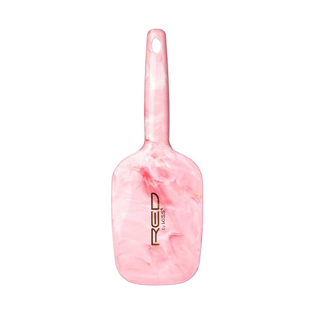 red-by-kiss-marblous-square-paddle-brush-hh26-everyday-glide-with-marble-shine-size-medium-square-paddle-910429