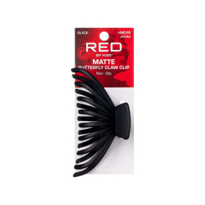 RED BUTTERFLY CLAW CLIP JUMBO (MATT B) #HMC49