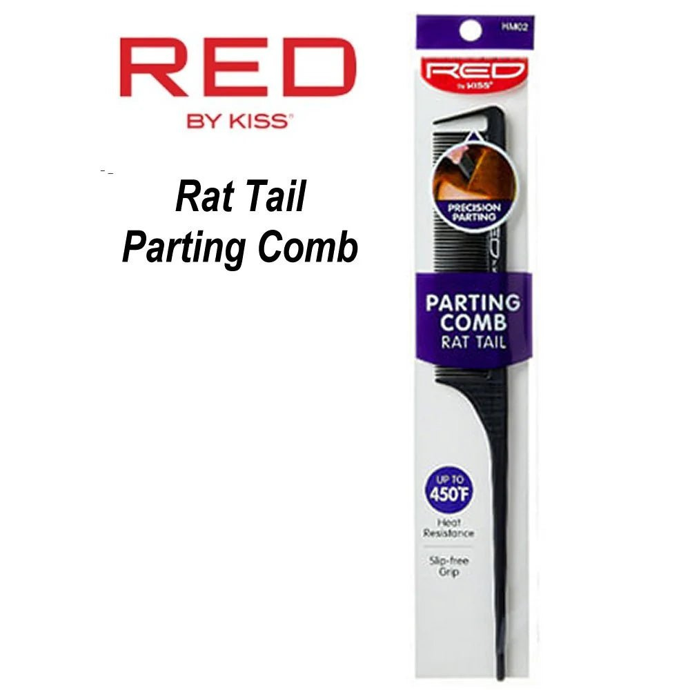 red-by-kiss-parting-rat-tail-comb-hm02-fine-tooth-styling-clean-parting-in-one-sleek-tool-827937