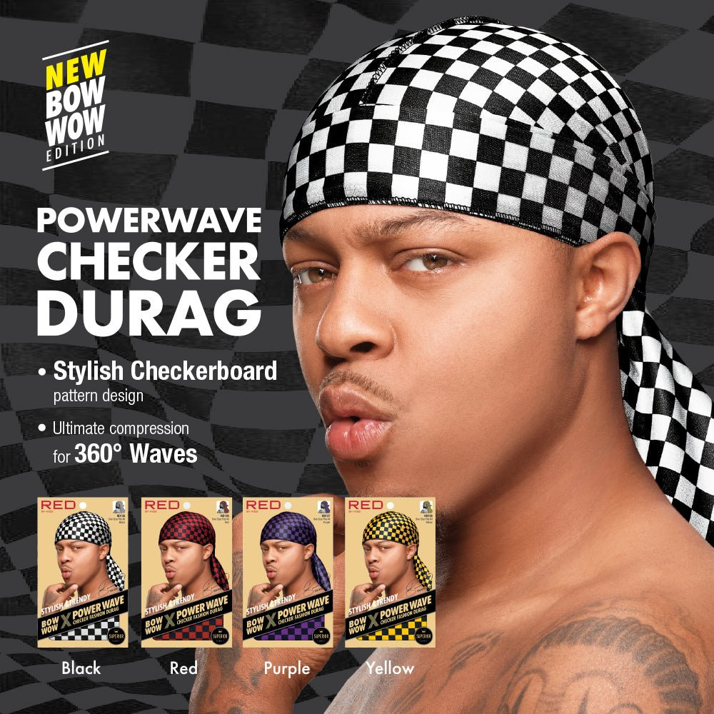 red-by-kiss-premium-bow-wow-x-power-wave-checker-fashion-durag-bold-checker-print-wave-control-hd135hd138-346456