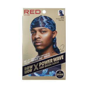 (HDUPPL03) RED LUXE DURAG ROYAL BLUE