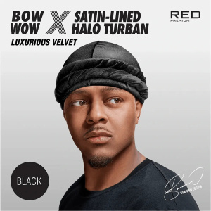 RED by KISS BOW WOW X Satin Lined Halo Turban Soft Jersey