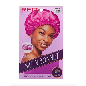 RED SATIN BONNET #HSAP04