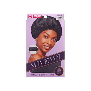 RED SATIN BONNET #HSAP03