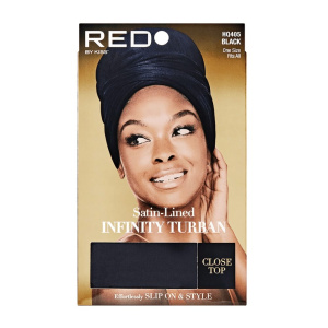 RED SATIN TURBAN HQ405