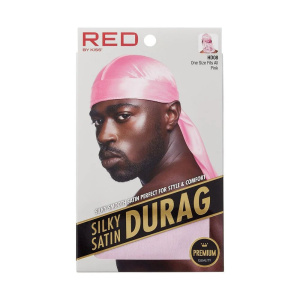 RED by KISS Premium Silky Satin Durag – 360 Waves & Pixie Cut Headwrap for Men & Women