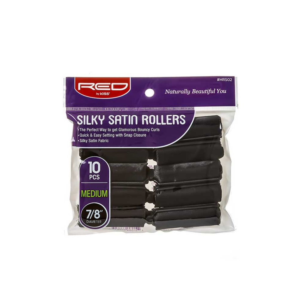 Red Satin Rollers #HRS02