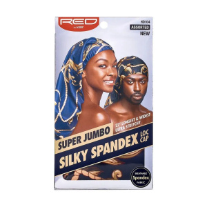 RED SILKY SPANDEX LOC CAP SJ ASST