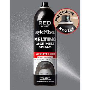 RED by KISS Ultimate Hold Lace Bond Spray with Biotin – 20X Strong Lace Melt Wig Install Spray, Long‑Lasting Hold up to 72 Hours