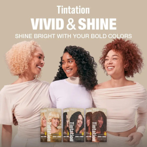 RED by KISS Tintation Vivid & Shine Permanent Hair Dye – Ammonia-Free, Curl-Safe, Long-Lasting Color