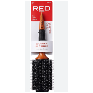 RED WOODEN ROUND BRUSH L 2"