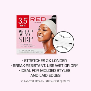 RED by KISS 3.5" Wrap Strips Ultra Strong 2x Longer Stretch