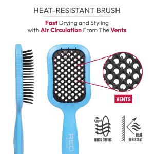 RED by KISS Wet & Dry Vent Heat-Resistant Brush - Blue