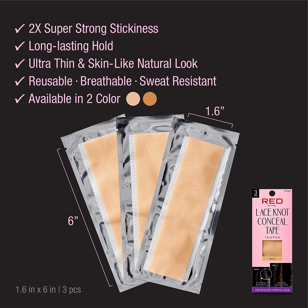 red-lace-knot-conceal-tape-3pcs-pack-for-wig-lace-blending-946693