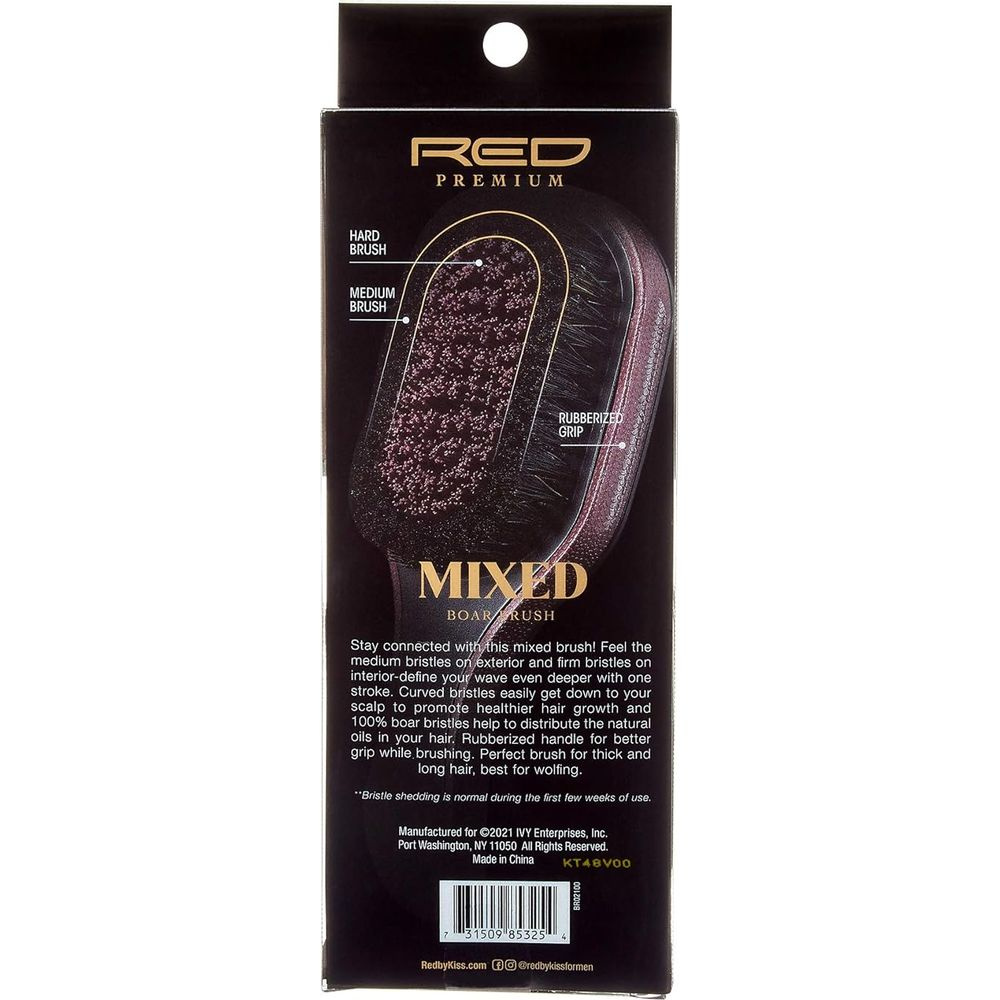 red-premium-curved-360-power-br-02-2-bristles-in-1-body-mixed-club-boar-brush-x-bow-wow-medium-hard-bristles-398675