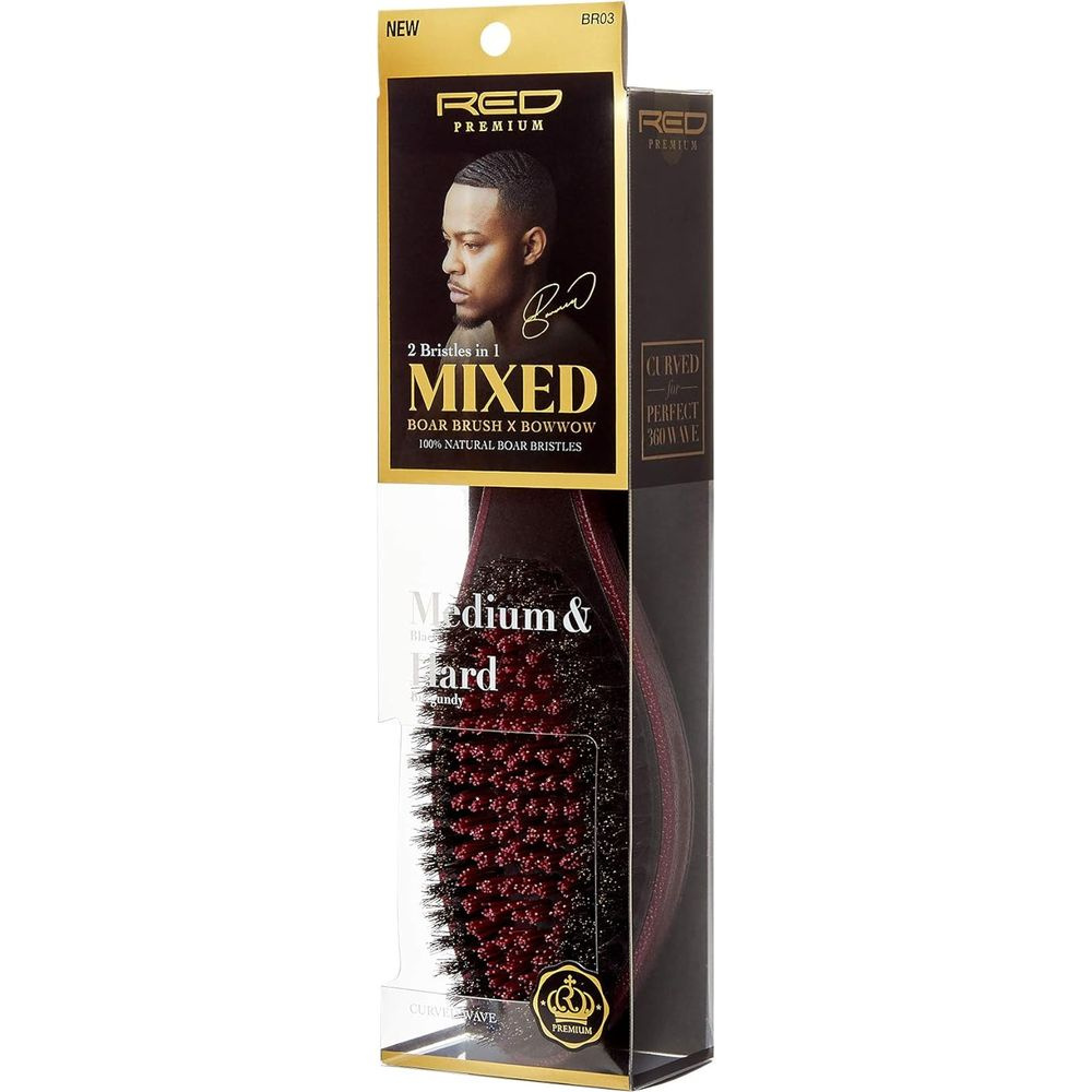 red-premium-curved-360-power-br-03-2-bristles-in-1-body-mixed-club-boar-brush-x-bow-wow-medium-hard-bristles-216240