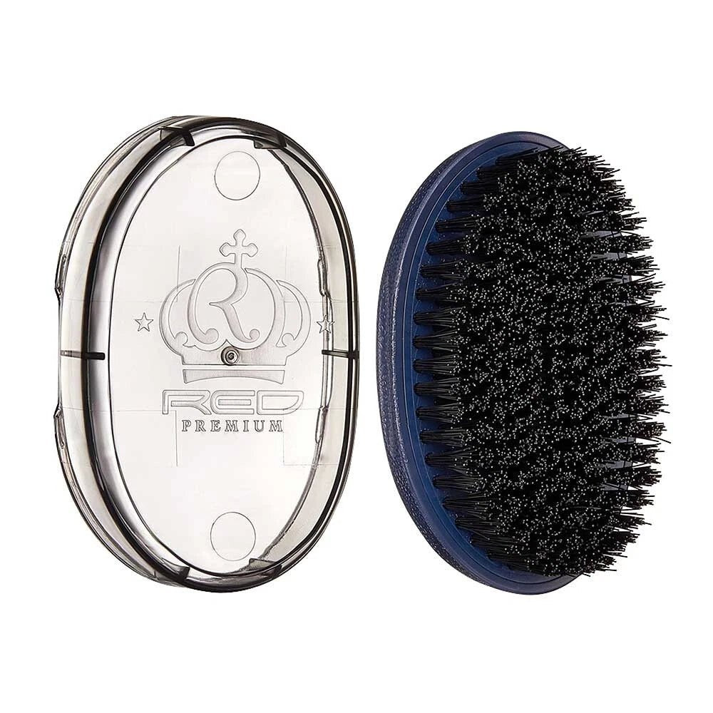 red-premium-pocket-wave-x-bow-wow-curved-bristle-brush-br33-portable-design-for-precise-wave-definition-476338