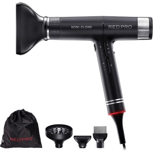 Red PRO Soni-Clone Hair Dryer High-Speed 4 temperature setting