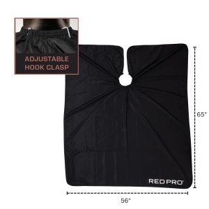 Red Pro Professional Barber Cape – Extra Large, Water-Resistant & Anti-Static