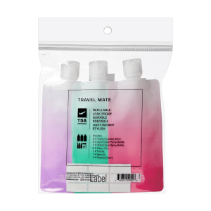 RED by KISS Travel Mate Refillable Containers Set