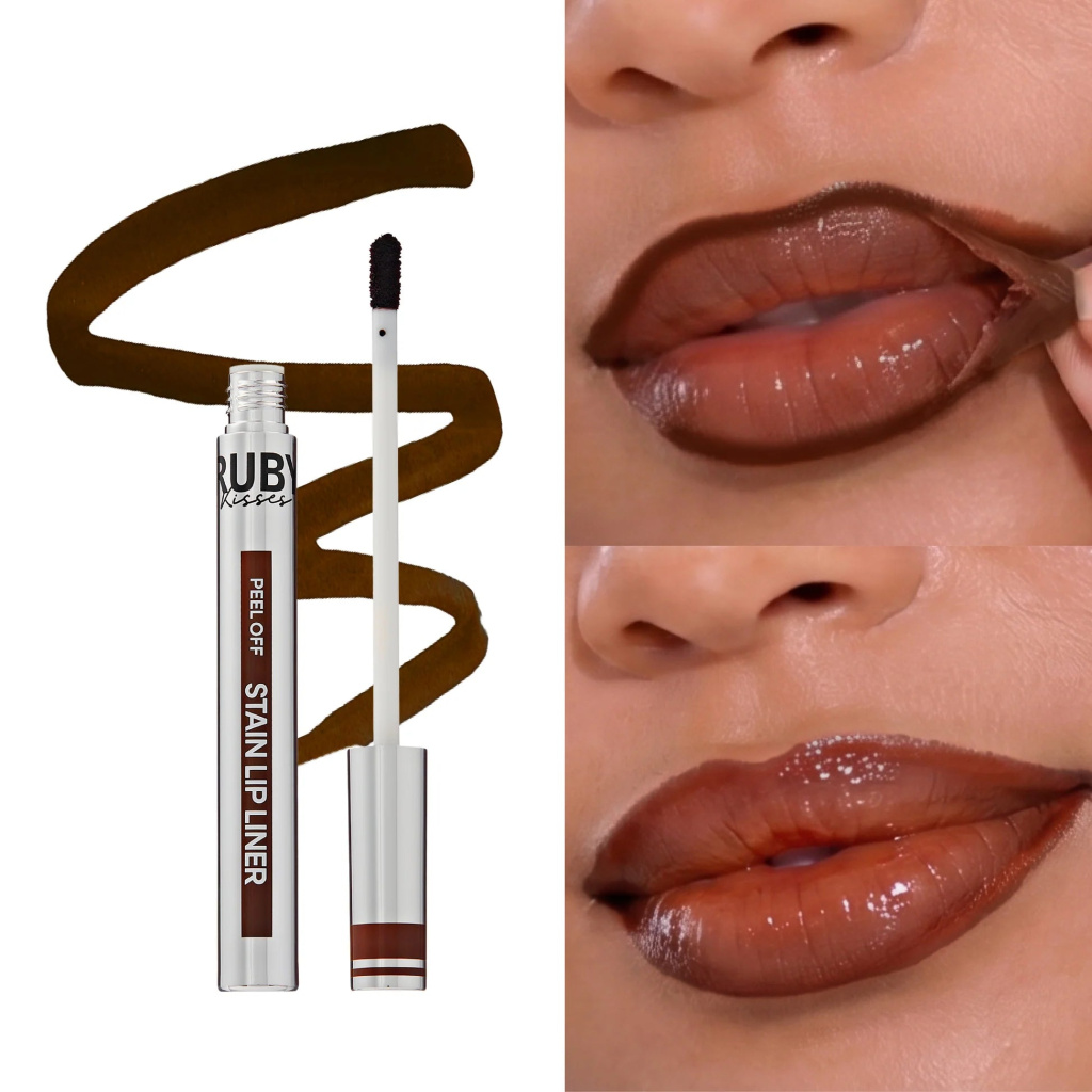 RK PEEL OFF STAIN LIP LINER DARK BROWN