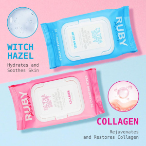 Ruby Kisses Micellar Waterproof Makeup Removing Wipes - Witch Hazel