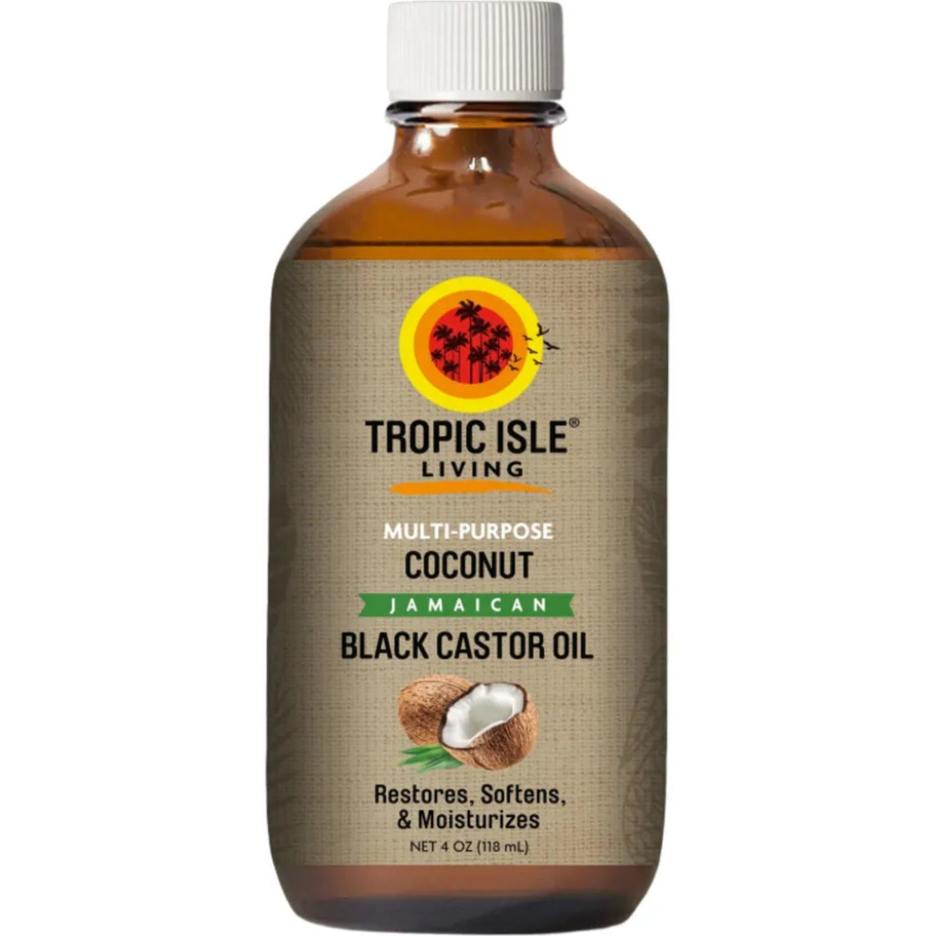 Tropic Isle Living: Multi-Purpose Coconut Jamaican Black Castor Oil 4oz