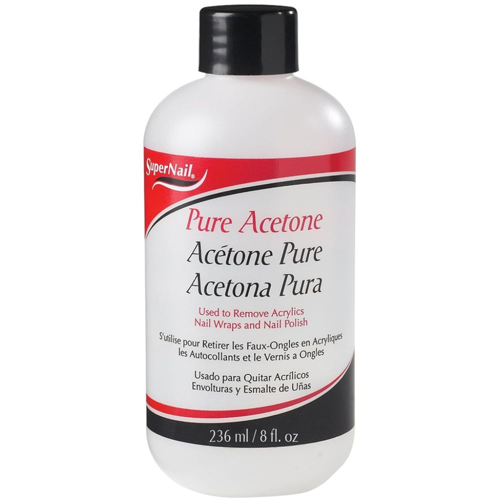 SUPER NAIL POLISH REMOVER PURE ACETONE 8 OZ