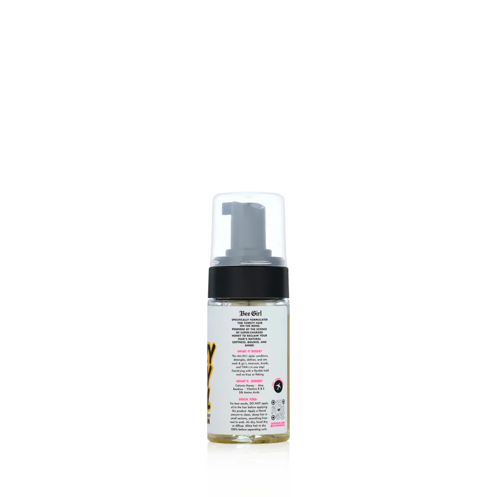 the-doux-bee-girl-super-charged-honey-setting-foam-lightweight-foam-for-moisture-hold-definition-all-hair-types-34-oz-564398