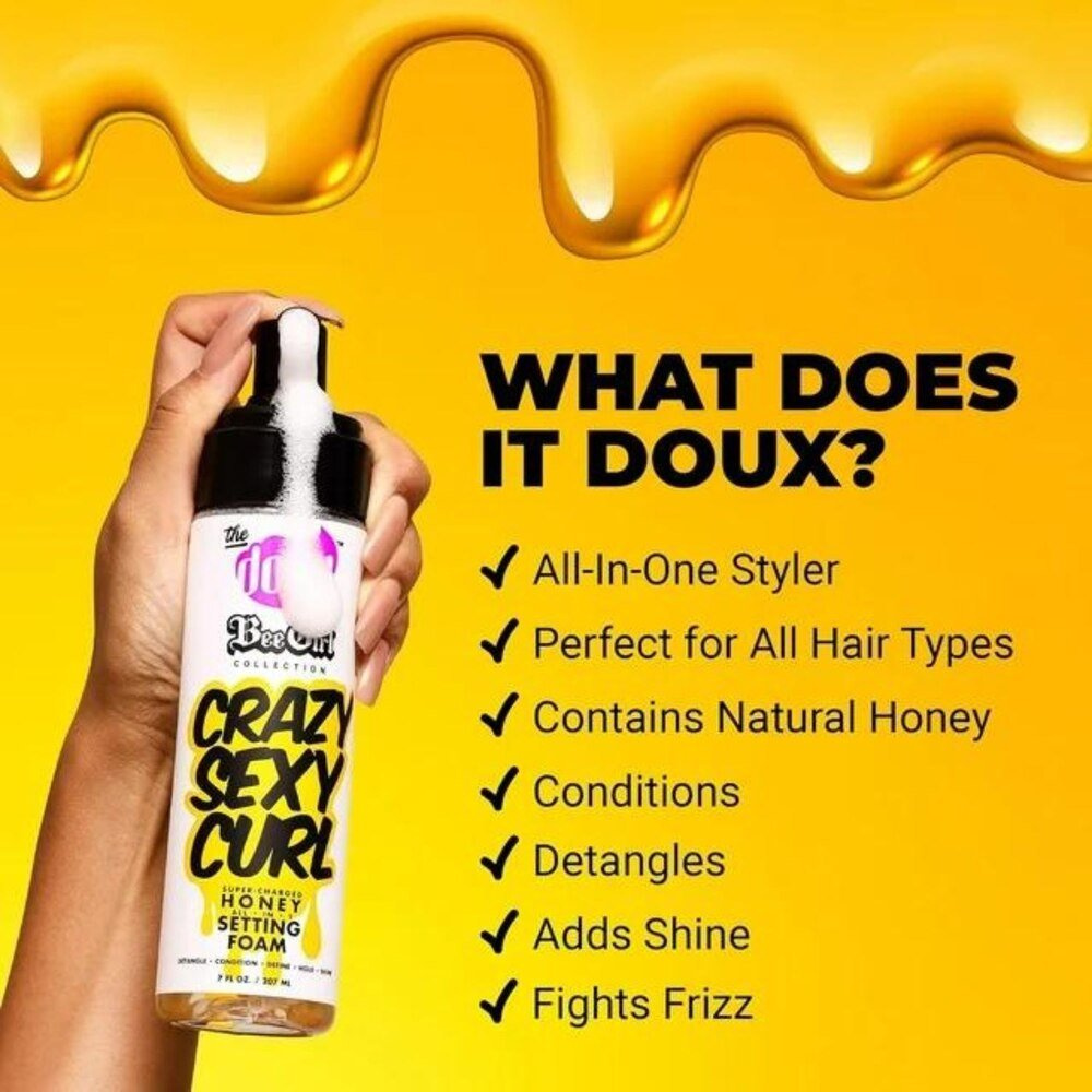 the-doux-bee-girl-super-charged-honey-setting-foam-lightweight-foam-for-moisture-hold-definition-all-hair-types-34-oz-595698