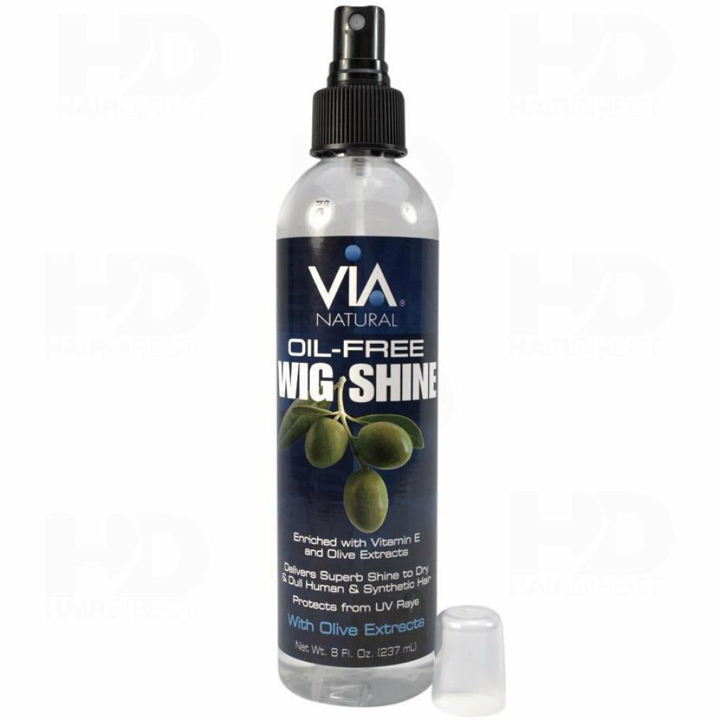 VIA NATURAL WIG SHINE (8OZ) [OIL FREE] (12/CS)