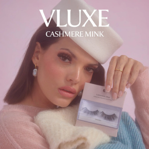 VLuxe Cashmere Mink Lashes – Fluffy Faux Mink Strip Lashes, Dramatic Volume, Reusable Up to 25x, Includes Luxury Lash Case