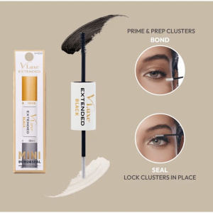 VLuxe Waterproof Bond & Seal Lash Adhesive for DIY Extensions, Clusters & False Lashes (0.29 oz)