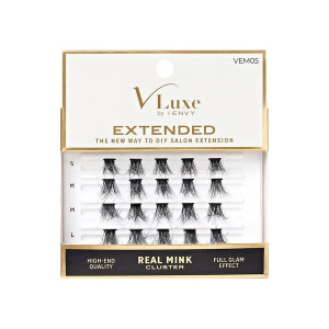 VLuxe By i•ENVY Extended Real Mink Cluster Lashes