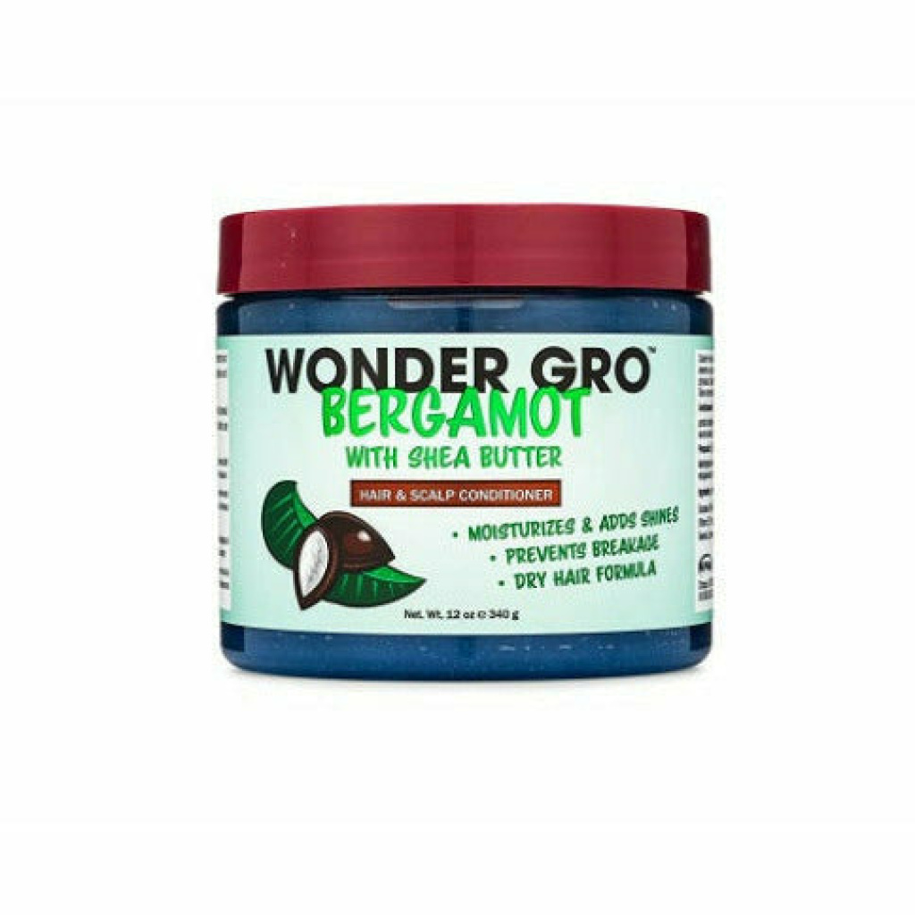 WONDER GRO HAIR & SCALP CONDITIONER SHEA BUTTER (12OZ) [BERGAMOT] (6/CS)